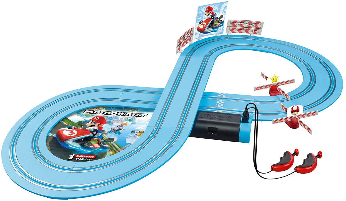 Carrera First Mario Kart - Slot Car Race Track with Spinners - Includes 2 Cars: Mario and Yoshi - Battery-Powered Beginner Toy Racing Set for Kids Ages 3 Years and Up - Image 6
