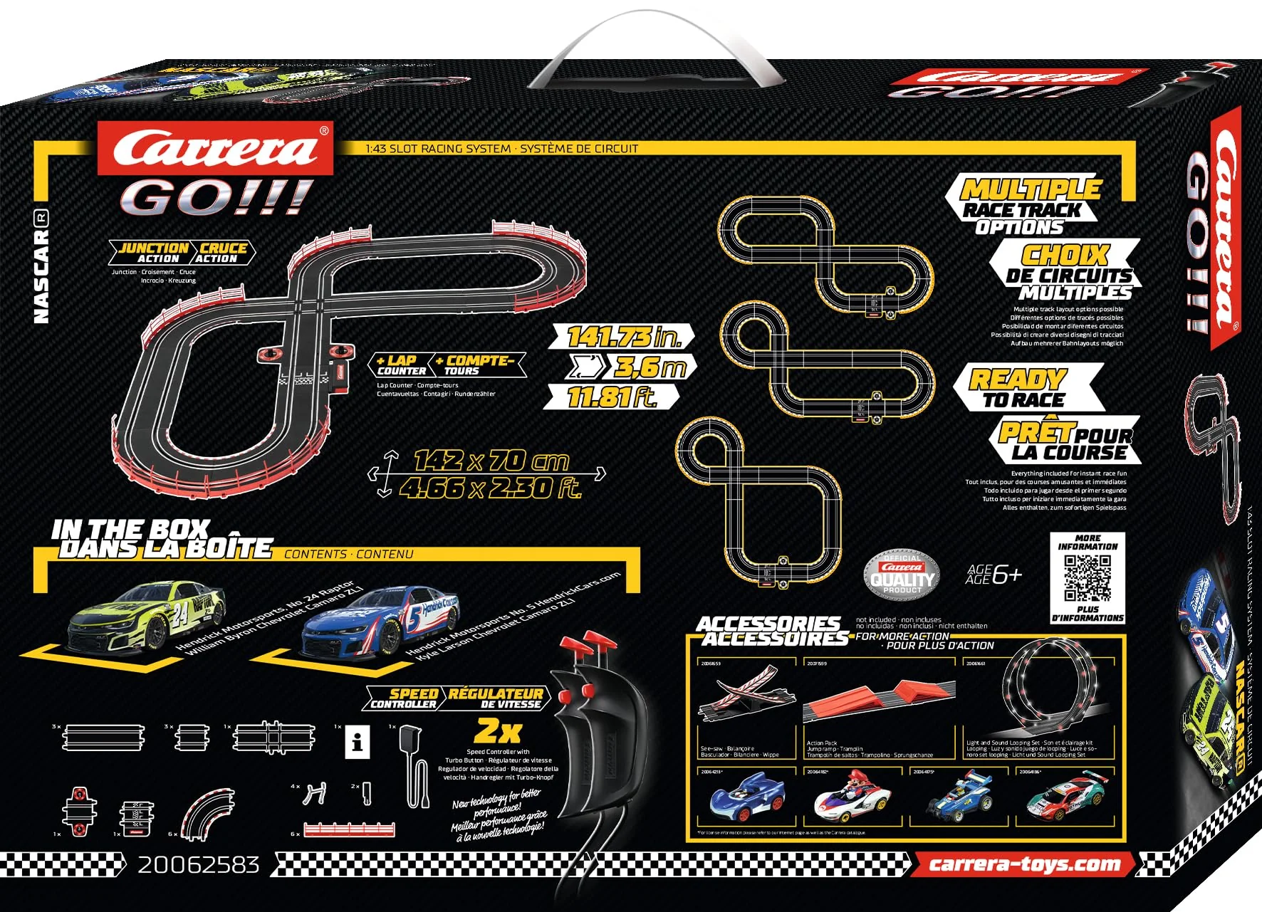 Carrera GO Electric Powered Slot Car Racing Kids Toy Race Track Set 1:43 Scale, NASCAR Watkins Glen Duel ASIN - Image 2