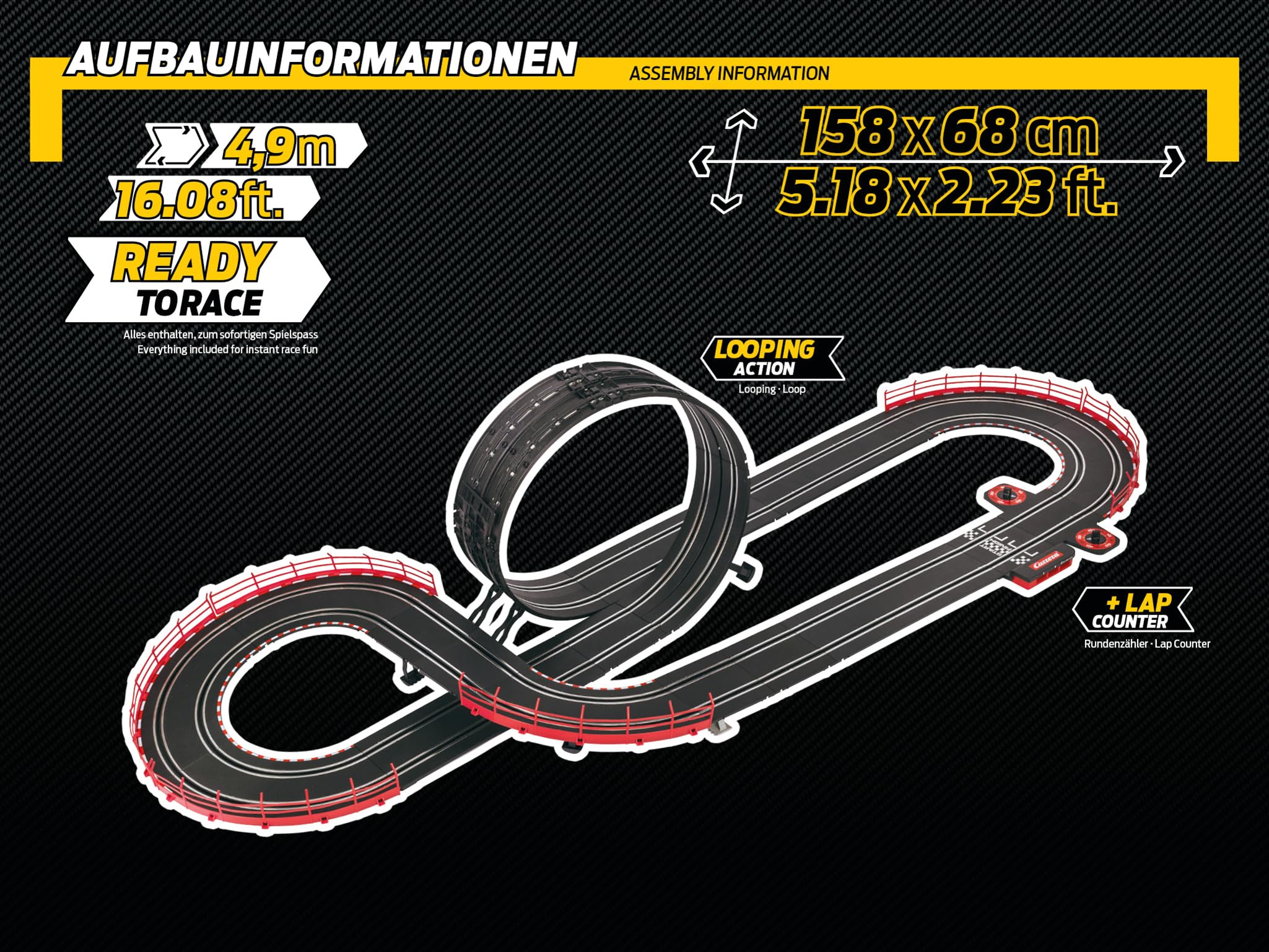 Carrera GO Electric Powered Slot Car Racing Kids Toy Race Track Set 1:43 Scale, Street Legends - Image 4
