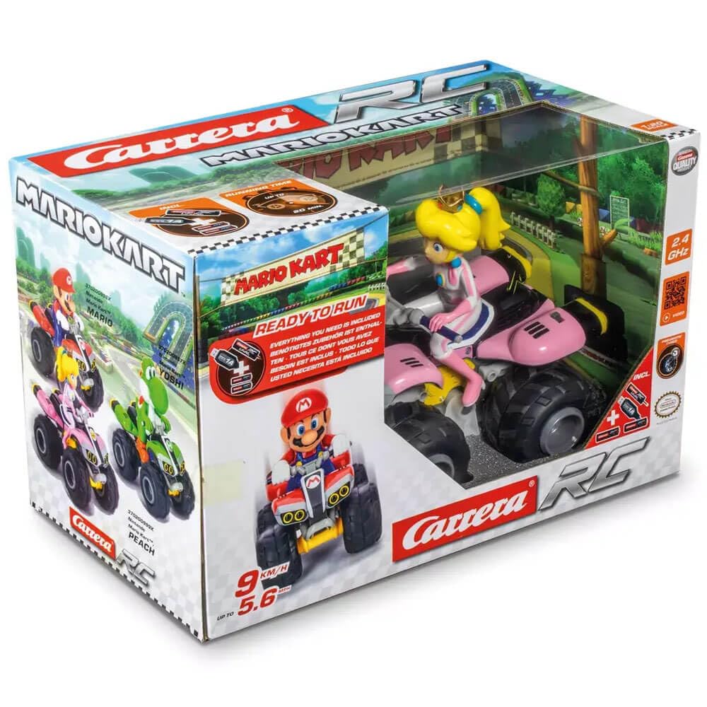 Carrera RC Nintendo Mario Kart 2.4 GHz Radio Remote Control Toy Car Vehicle - Peach Quad - Image 2