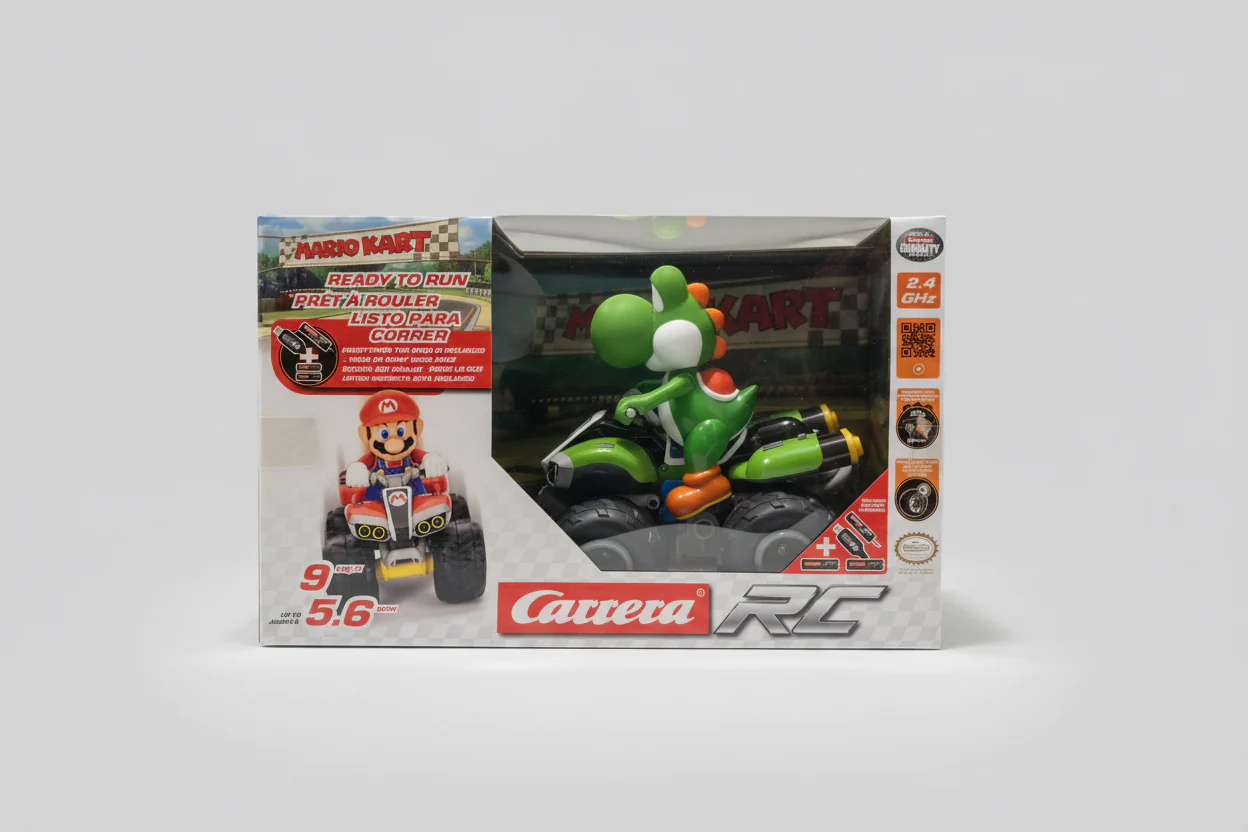 Carrera RC Nintendo Mario Kart 2.4 GHz Radio Remote Control Toy Car Vehicle - Yoshi Quad - Image 2