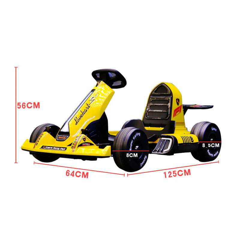 Electric Go Kart for Kids 12V7AH Battery Powered Ride On Cars with Parent Remote Control for Boys Girls Age 3-8 - Image 2
