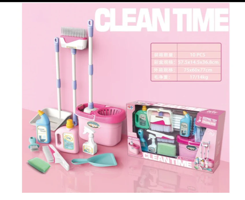 Cleaning set/draining mop bucket