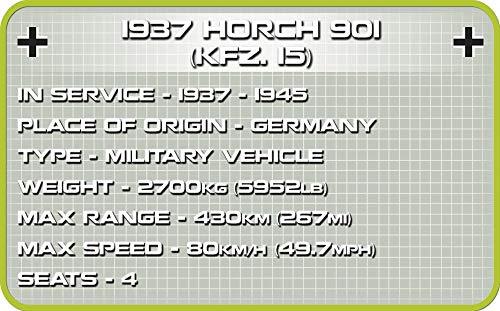 COBI Historical Collection 1937 Horch 901 (Kfz.15) German Off-Road Car Building toy set - Image 5