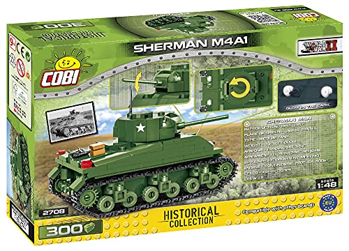 COBI Historical Collection M4A1 Sherman Tank, Green - Image 8