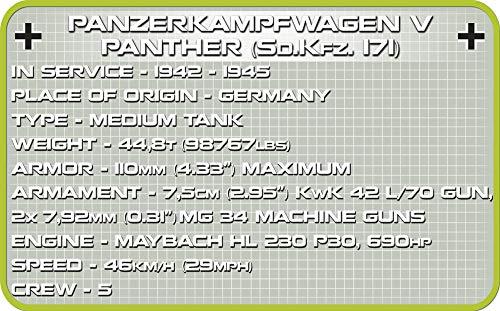 COBI Historical Collection Panzerkampfwagen V Panther Tank Building toy set - Image 5