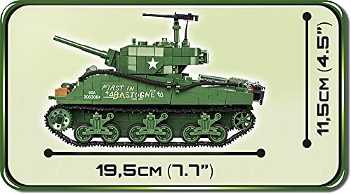 COBI Historical Collection Sherman M4A3E2 Jumbo Tank, Green Building toy set - Image 13