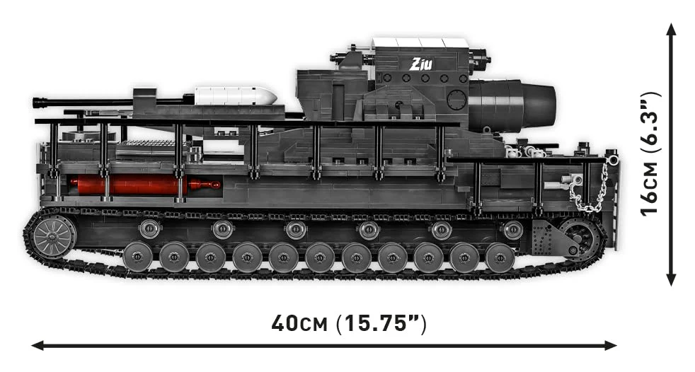 COBI Historical Collection World War II 60 cm Karl-Gerat 040 "ZIU Vehicle - Image 8