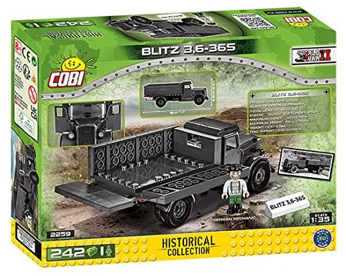 COBI Historical Collection: World War II Blitz 3.6-36S Vehicle, Black Building toy set - Image 9