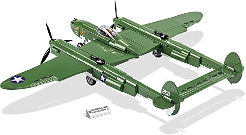 COBI Historical Collection: World War II Lockheed P-38 Lightning (H) Plane,Green - Image 3