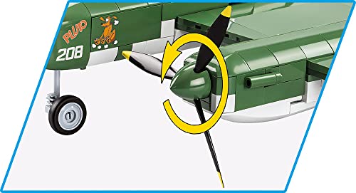COBI Historical Collection: World War II Lockheed P-38 Lightning (H) Plane,Green - Image 8
