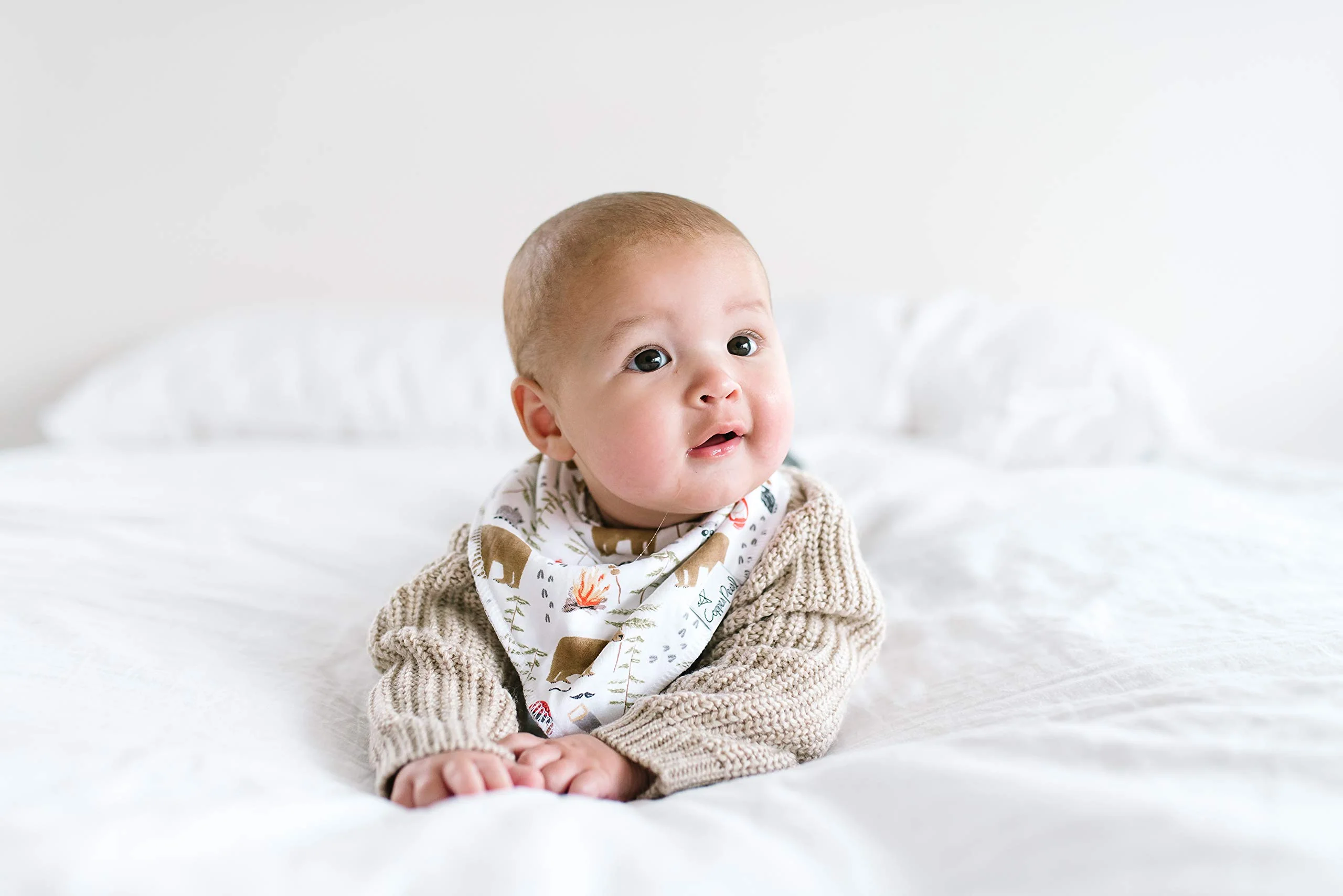 Copper Pearl Baby Bandana Bibs - 4 Pack Soft Cotton Baby Bibs for Drooling and Teething, Absorbent Drool Bibs for Baby Girl and Boy, Adjustable to Fit Newborns to Toddlers, Tons of Styles (Lumberjack) - Image 4