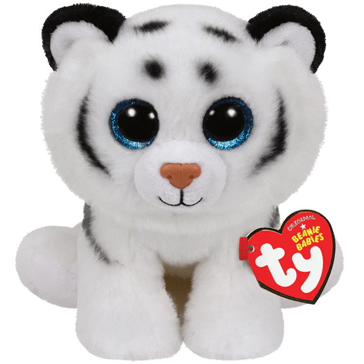 TY Beanie Baby Tundra White Tiger (6 inch)