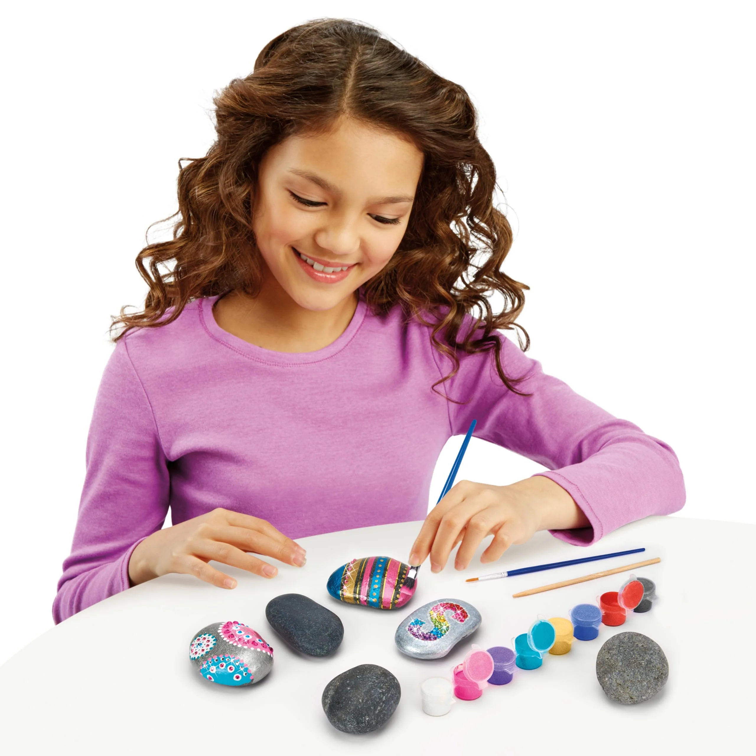 Cra Z Art Shimmer and Sparkle Metallic Madness Rock Art Crafts Kits (21 Piece) - Image 4