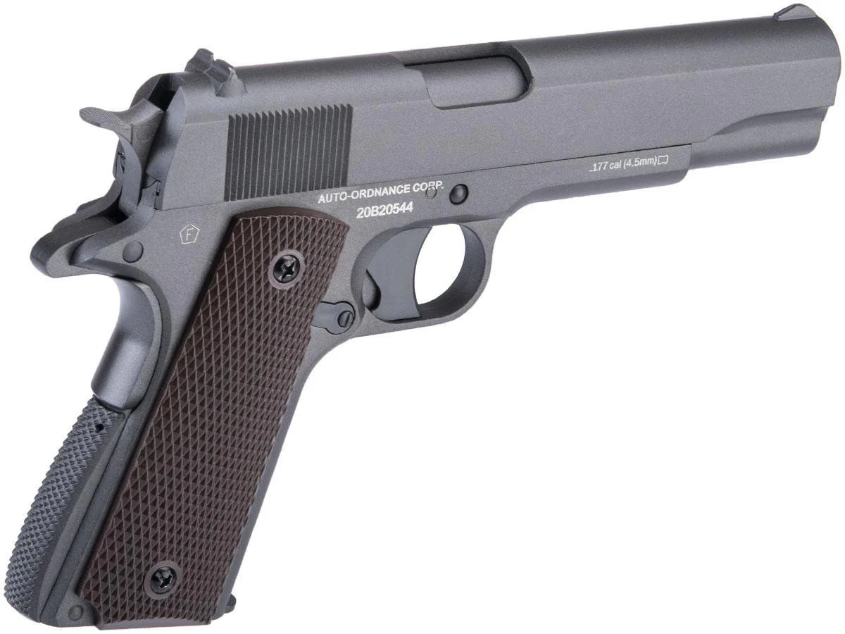 Cybergun Auto Ordnance Licensed 1911 .177 cal CO2 Air Pellet Airgun Pistol, Two-Tone