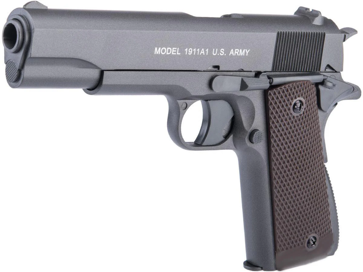 Cybergun Auto Ordnance Licensed 1911 .177 cal CO2 Air Pellet Airgun Pistol, Two-Tone - Image 3