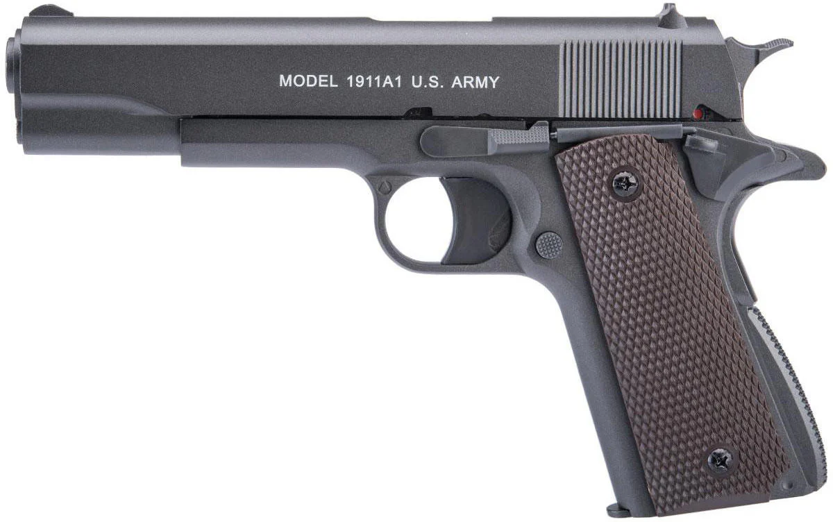 Cybergun Auto Ordnance Licensed 1911 .177 cal CO2 Air Pellet Airgun Pistol, Two-Tone - Image 4