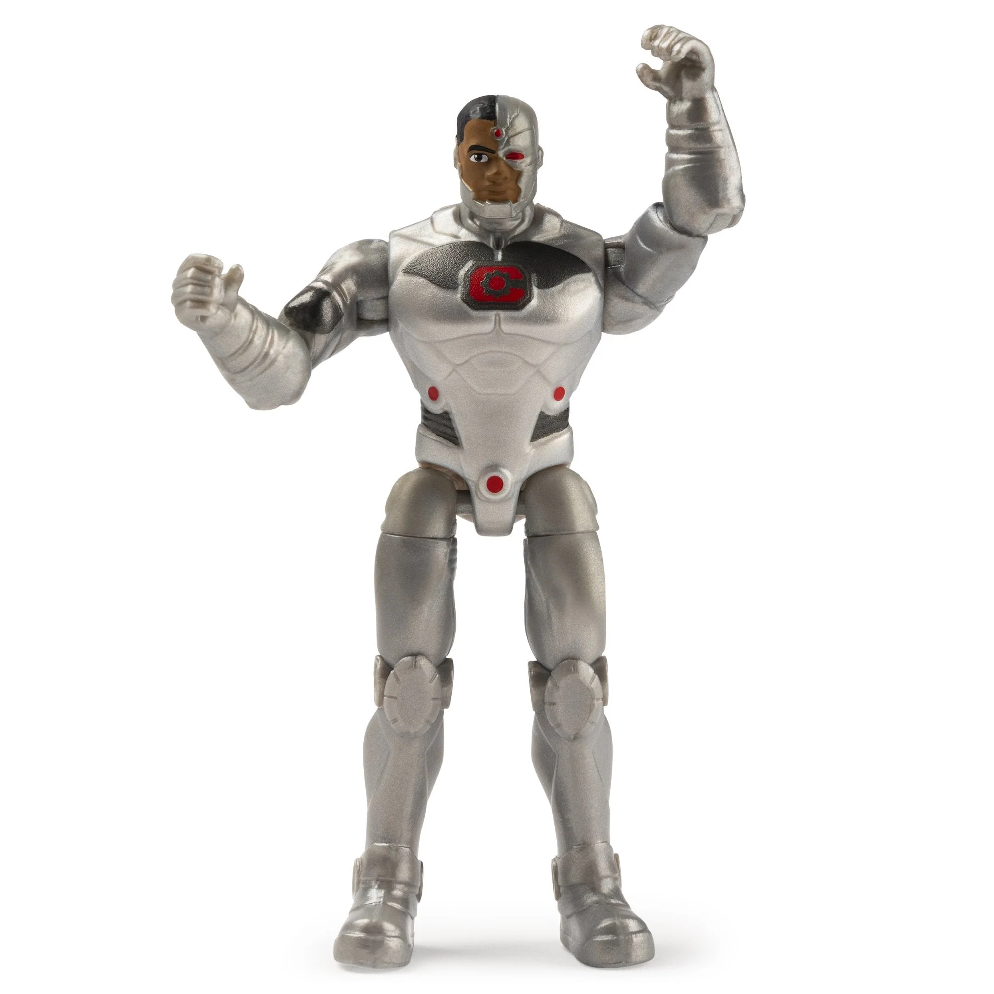 DC Comics DC Comics 4-Inch Cyborg Action Figure with 3 Mystery Accessories, Adventure 2