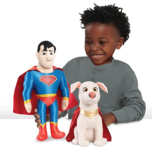 DC Super Pets Superman and KRYPTO Superdog Companion 2-Pack Plush 12-inch Stuffed Toys, DC League of Super-Pets Movie - Image 5