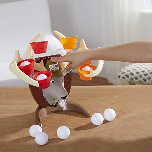 Deer Pong Game, Features Talking Deer Head and Music, Includes 6 Party Cups and 8 Balls - Image 6