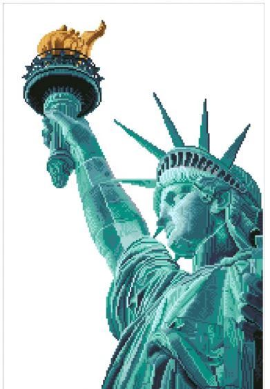 Diamond Dotz Kit for Adults Statue Of Liberty Intermediate Diamond Painting - Image 2