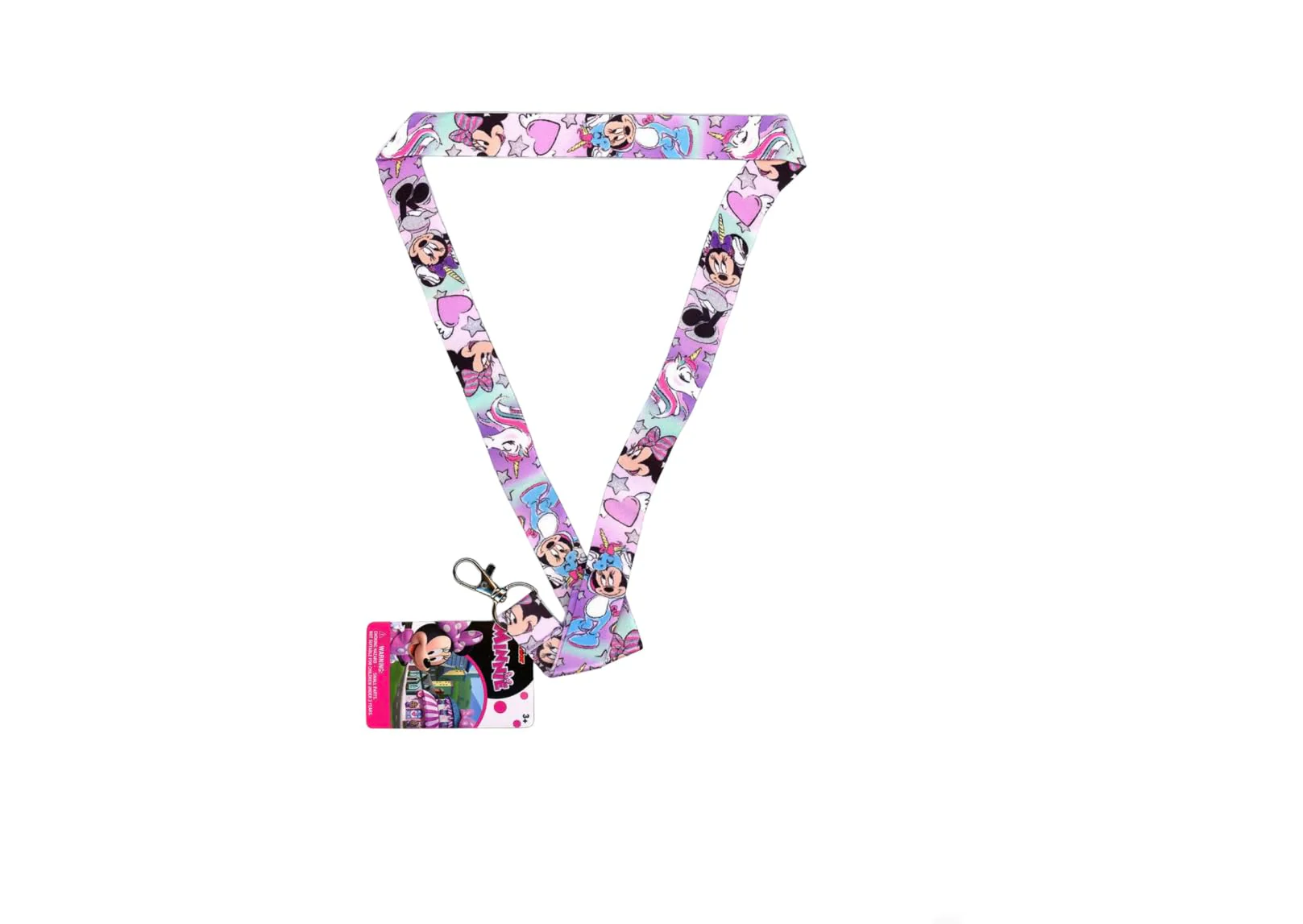Disney Minnie Mouse Boutique Lanyard Keychain (Pink) - Image 3