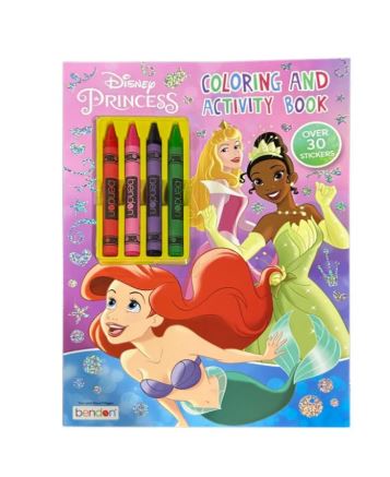 Disney Princess Coloring & Activity Book W/ Crayons