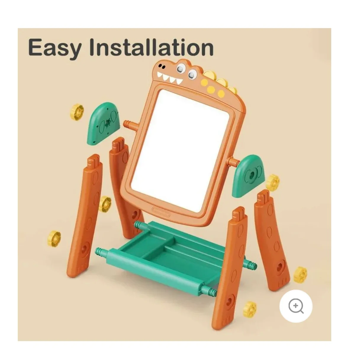 Easel For Kids, Kids Blackboard, Adjustable 3 in 1 Easel For Toddler, Double Drawing Board With Painting Accessories