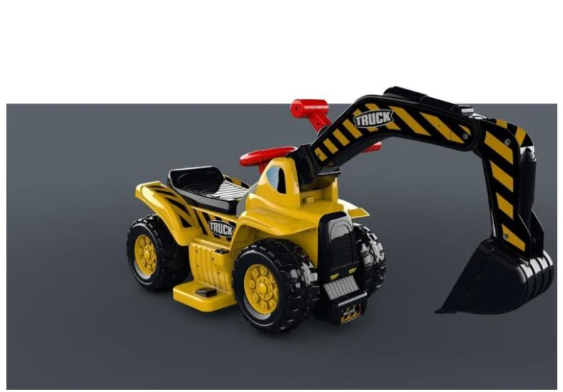 Electric Ride on Car, Digging Stroller With Music, Battery Included