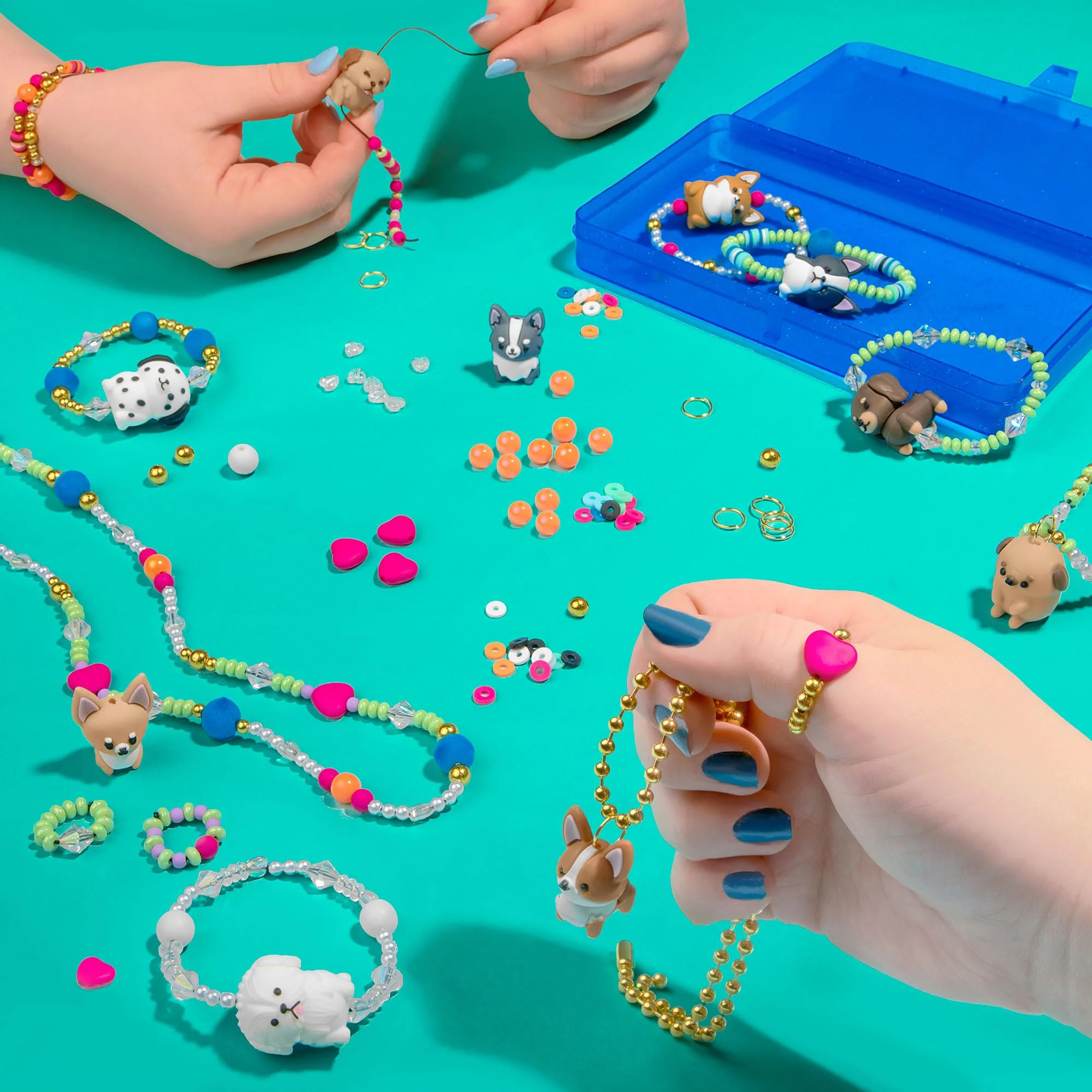 FASHION ANGELS Charm Changers Puppy Camp Jewelry Design Kit, Includes Adorable Puppy Charms & Over 700 Beads, Fun Custom Jewelry Craft Activity for Kids - Image 3