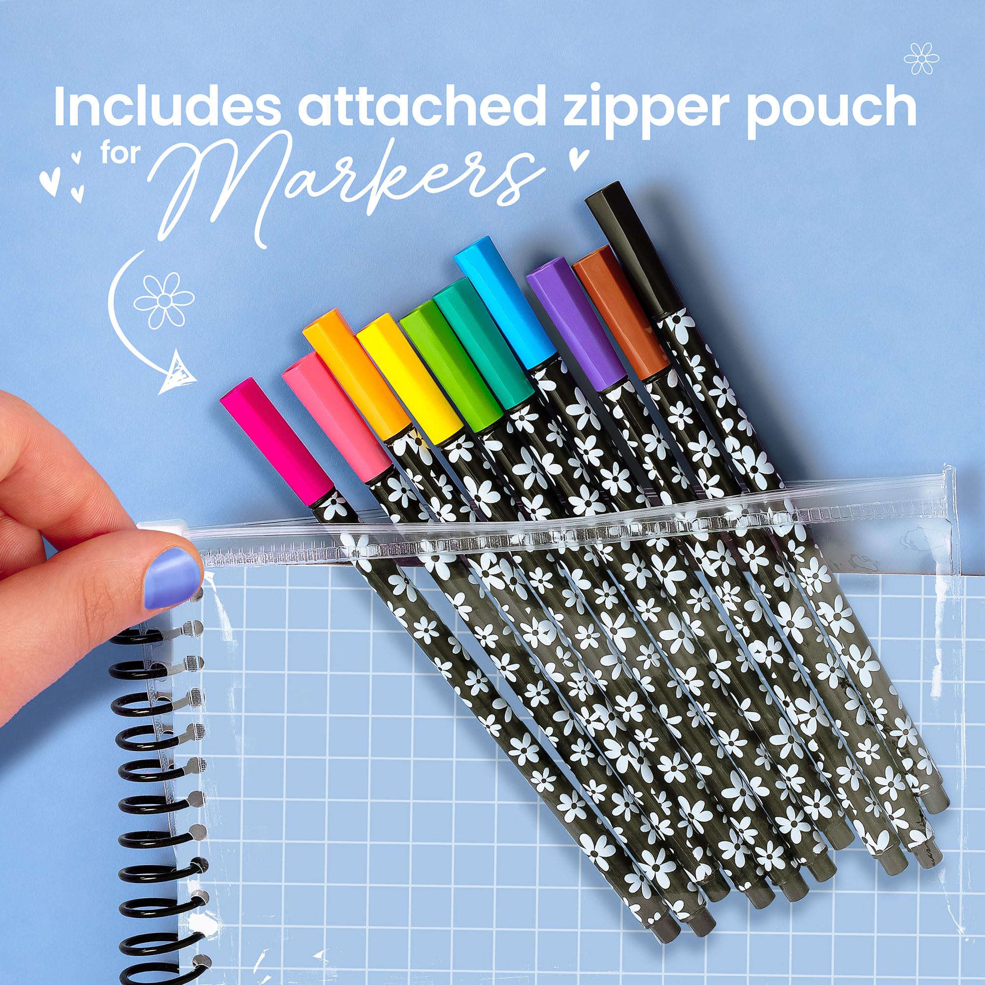 Fashion Angels Fashion & Accessory Design Sketch Set, Includes Sketch Pad with Stickers & Markers, Ultimate Fashion Design Sketch Book for Girls - Image 5