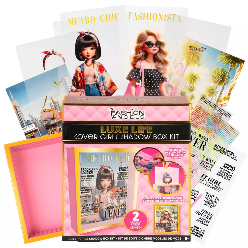 Fashion Angels: Luxe Life Cover Girls Shadow Box Kit - DIY Craft Set, Kids 8+