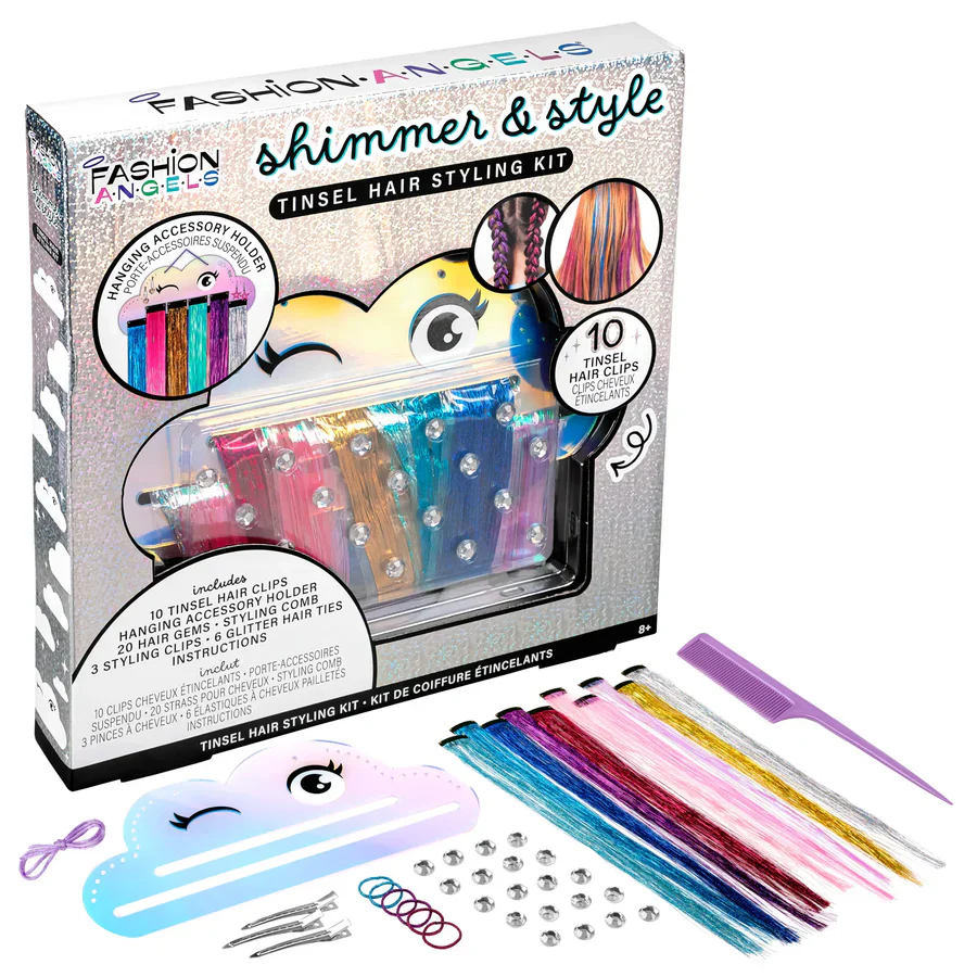 Fashion Angels Shimmer & Style Tinsel Hair Styling Kit