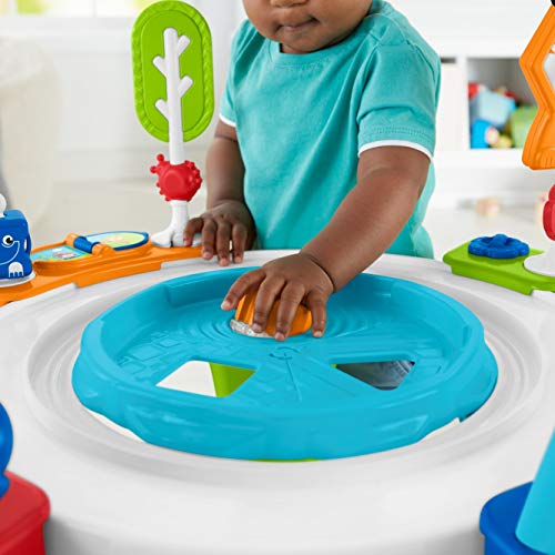Fisher-Price 3-in-1 Spin & Sort Activity Center Retro Roar, Infant-to-Toddler - Image 3