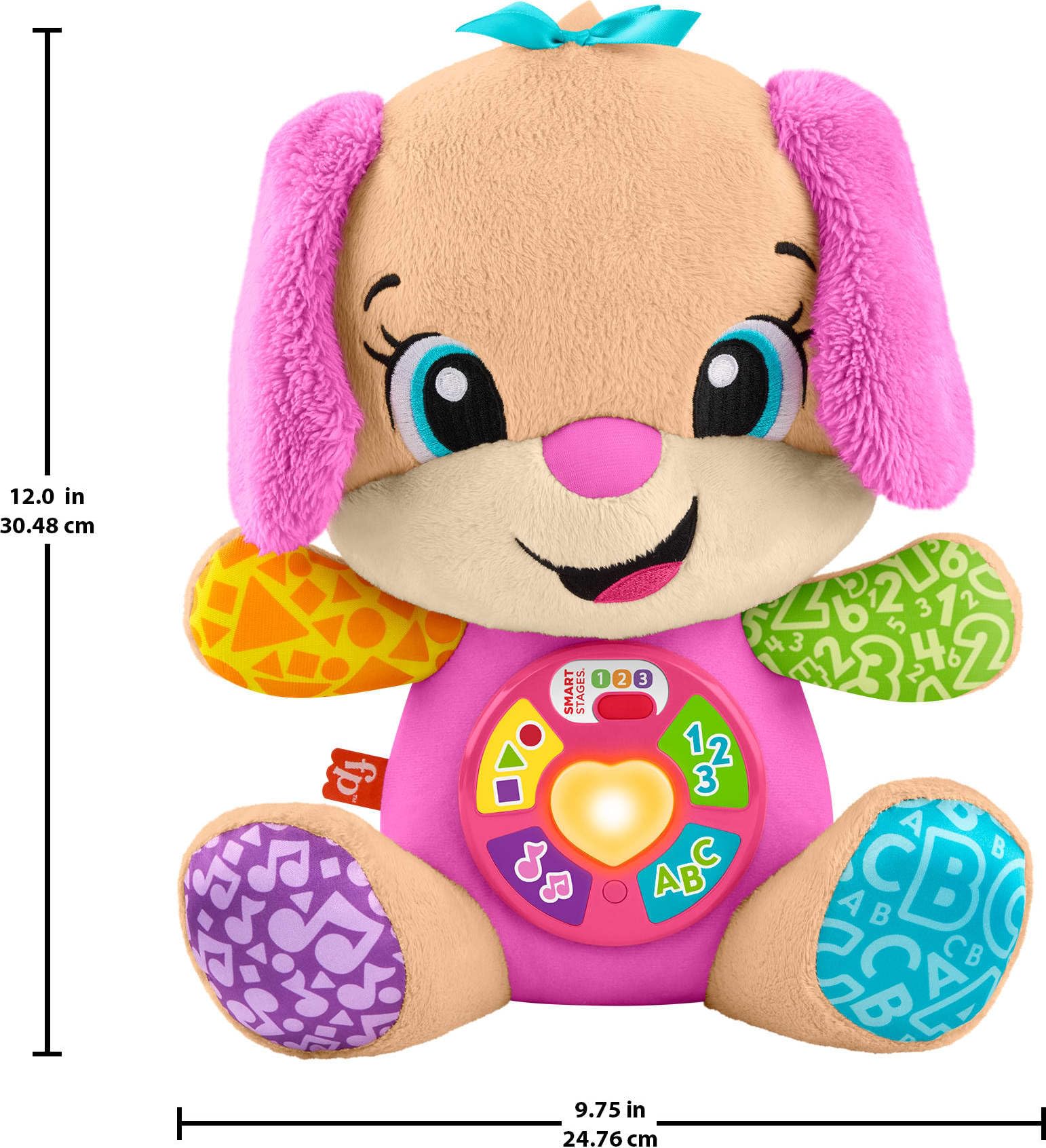 Fisher-Price Baby Toy Laugh & Learn Smart Stages Sis Musical Plush with Lights & Learning Songs for Infants Ages 6+ Months - Image 3