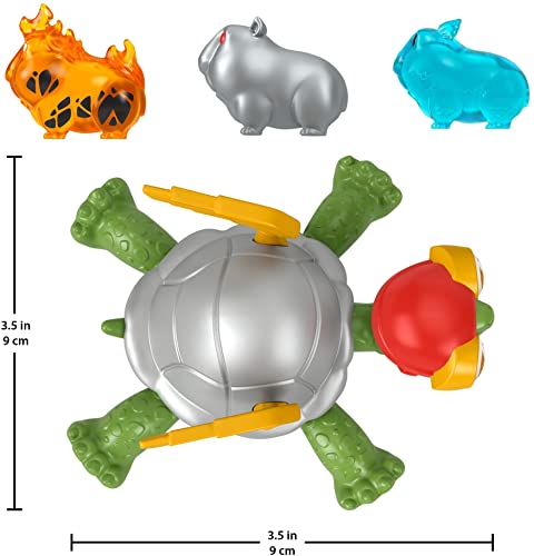 Fisher-Price DC League of Super-Pets Power Spin Merton The Turtle Figure Set with Accessories for Preschool Pretend Play - Image 3