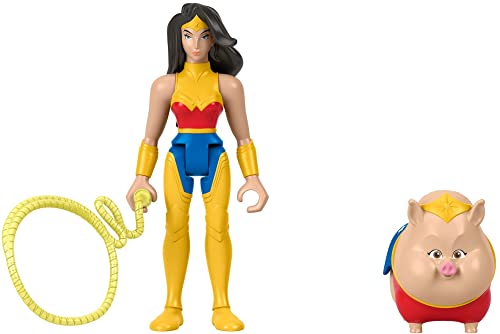 Fisher-Price DC League of Super-Pets Wonder Woman & PB, set of 2 poseable figures with accessory - Image 3