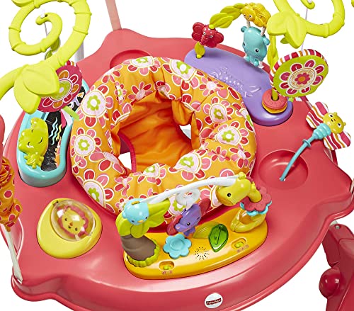 Fisher-Price Jumperoo Baby Bouncer and Activity Center with Spinning Seat plus Lights Music Sounds and Baby Toys, Pink Petals - Image 14