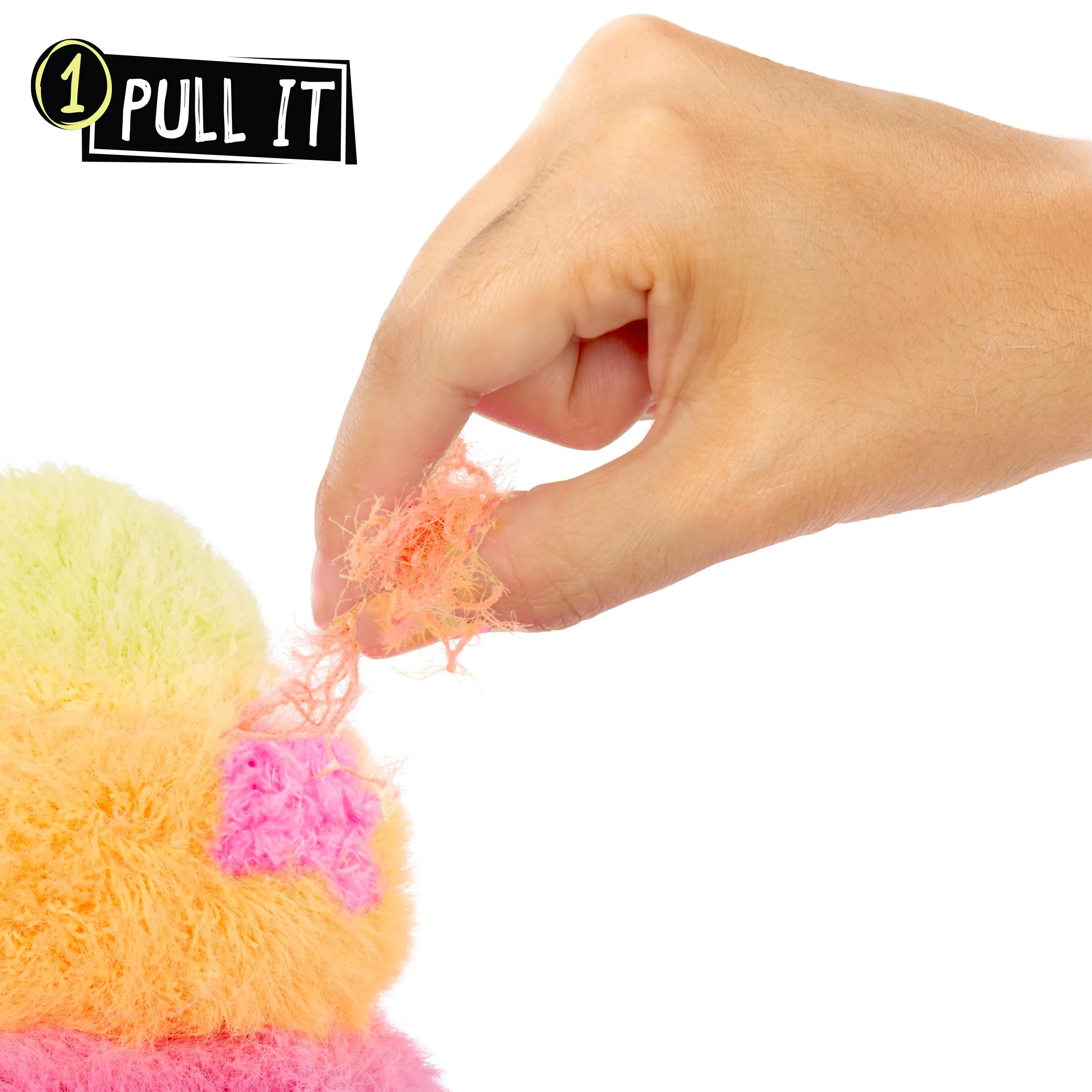 Fluffie Stuffiez Ice Cream Large Collectible Feature Plush 11" - Surprise Reveal Unboxing with Huggable ASMR Fidget DIY Fur Pulling, Ultra Soft Fluff - Image 5