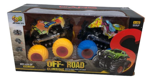 Friction Monster Trucks, Off Road Climbing Trucks, Color May Vary - Image 3