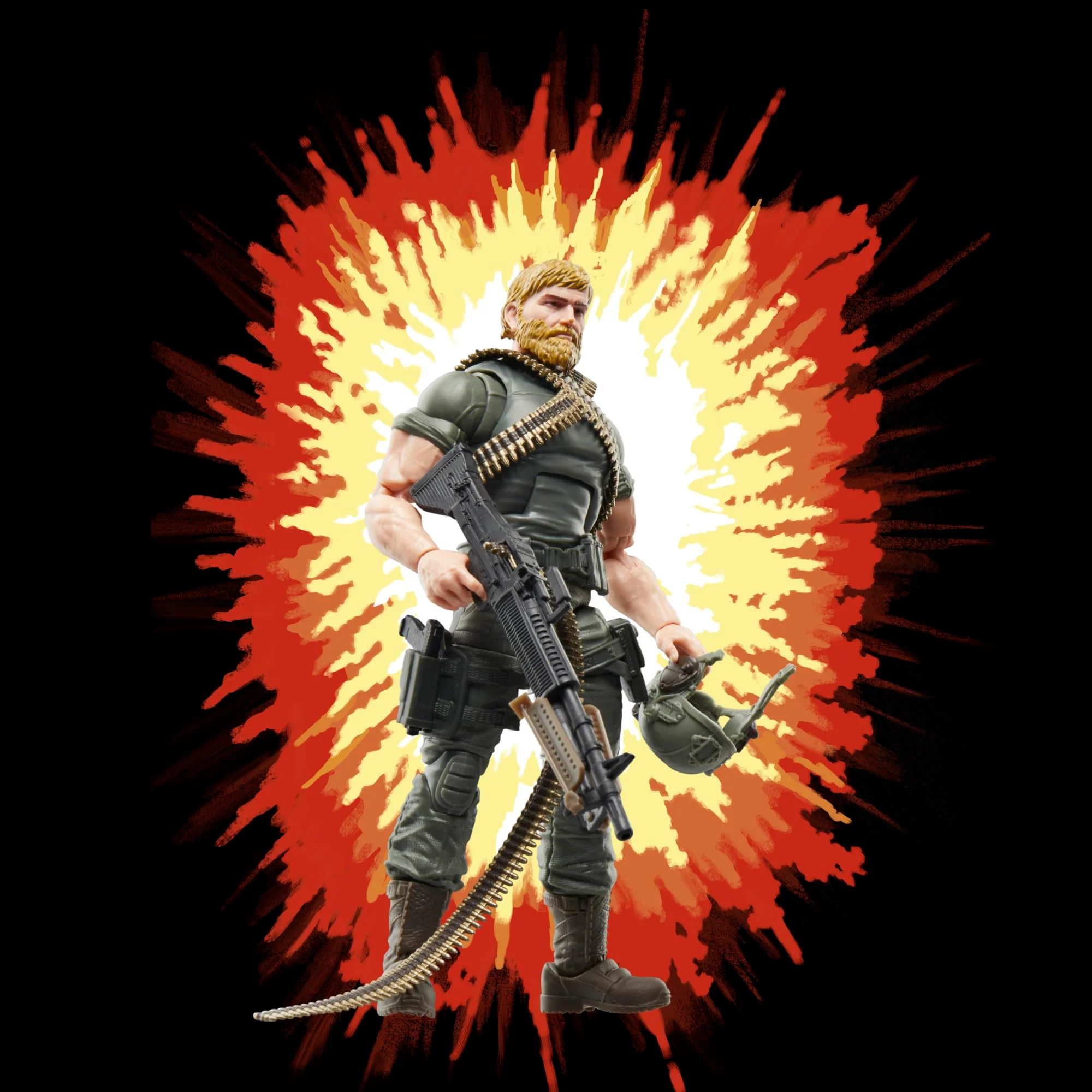 G.I. Joe Classified Series Retro Cardback Craig “Rock ’N Roll” McConnel, Collectible 6 Inch Action Figure with 9 Accessories - Image 7