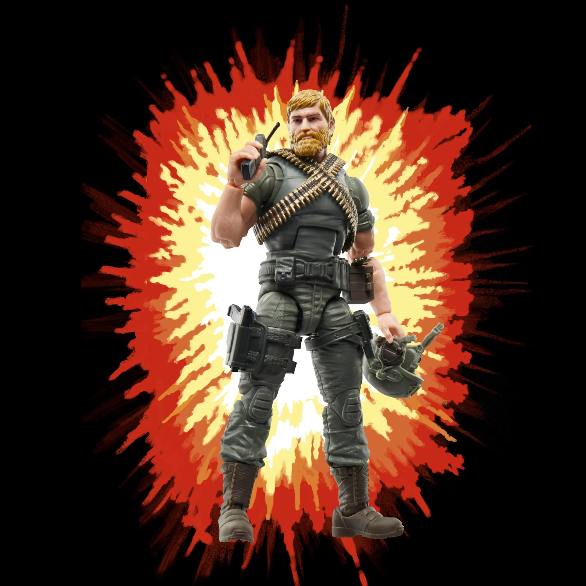 G.I. Joe Classified Series Retro Cardback Craig “Rock ’N Roll” McConnel, Collectible 6 Inch Action Figure with 9 Accessories - Image 8