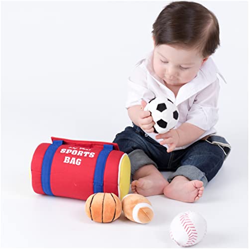 GUND Baby My First Sports Bag Stuffed Plush Playset, 5 Piece, 8" - Image 5
