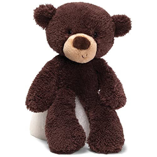 GUND Fuzzy Teddy Bear Stuffed Animal Plush, Chocolate Brown, 13.5"