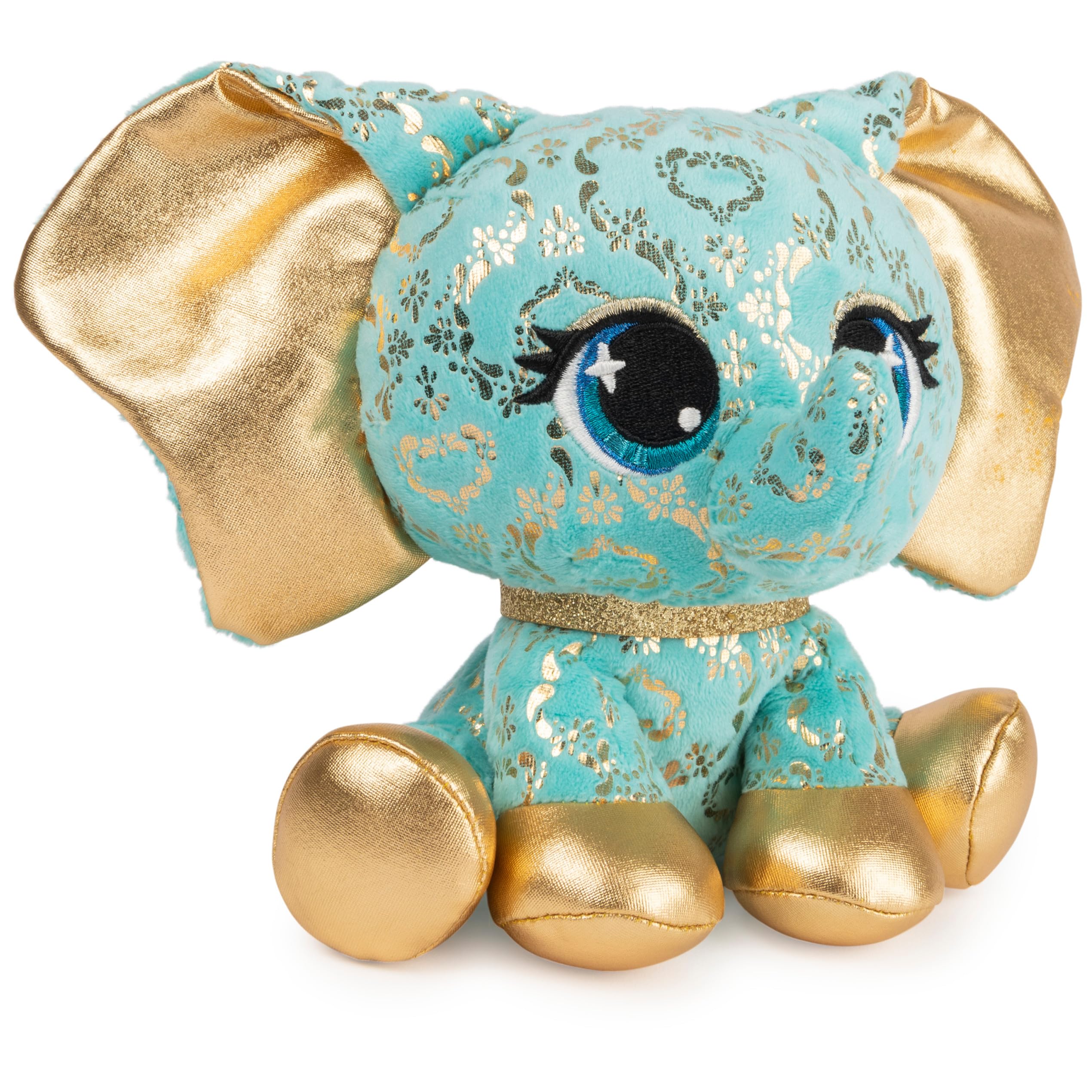 GUND PLushes Designer Fashion Pets Bella L’Phante Limited Edition Elephant Stuffed Animal, Turquoise/Gold, 6” - Image 14