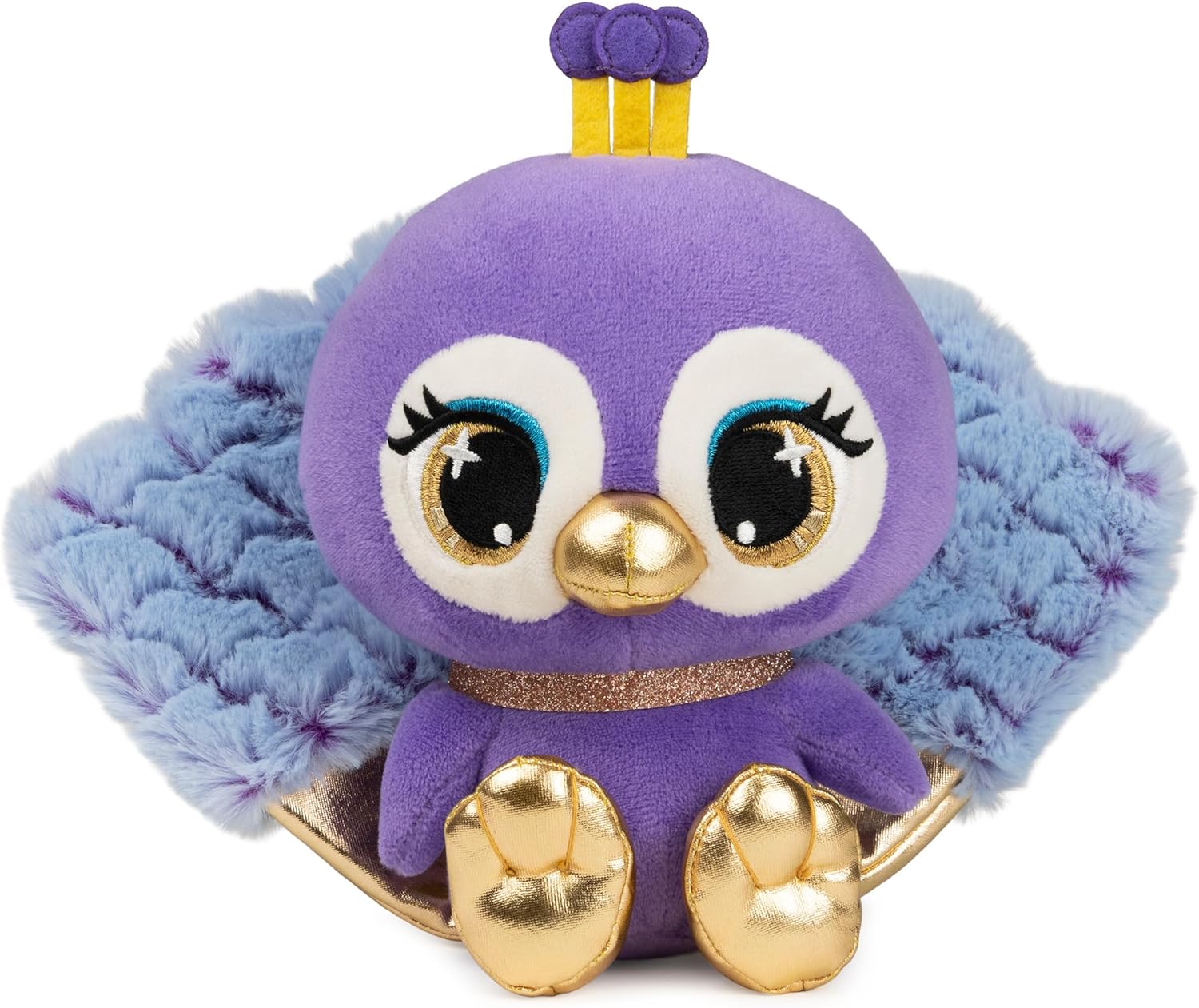 GUND PLushes Designer Fashion Pets Bella L’Phante Limited Edition Elephant Stuffed Animal, Turquoise/Gold, 6” - Image 3