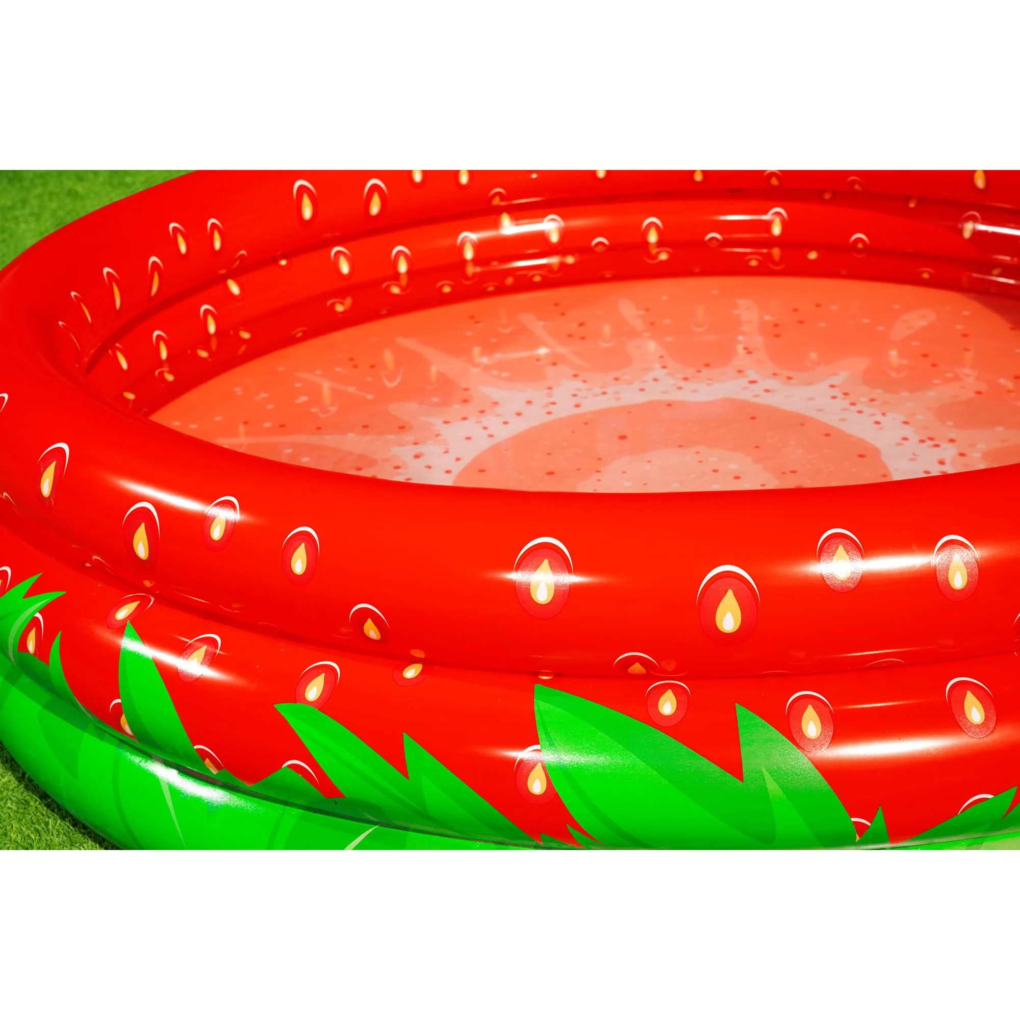 H2OGO! Bestway Sweet Strawberry Pool - 66" x H15 - Inflatable 3-Ring Play Pool, Kids,103 Gallon, Ages 2+ - Image 6