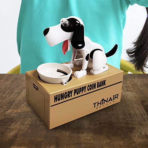 Happy Puppy Piggy Bank for Boys & Girls | Electronic Money Bank Features Cute Animated Puppy Eating Coins in Doggie Bowl | Durably Crafted Coin Bank - Image 2