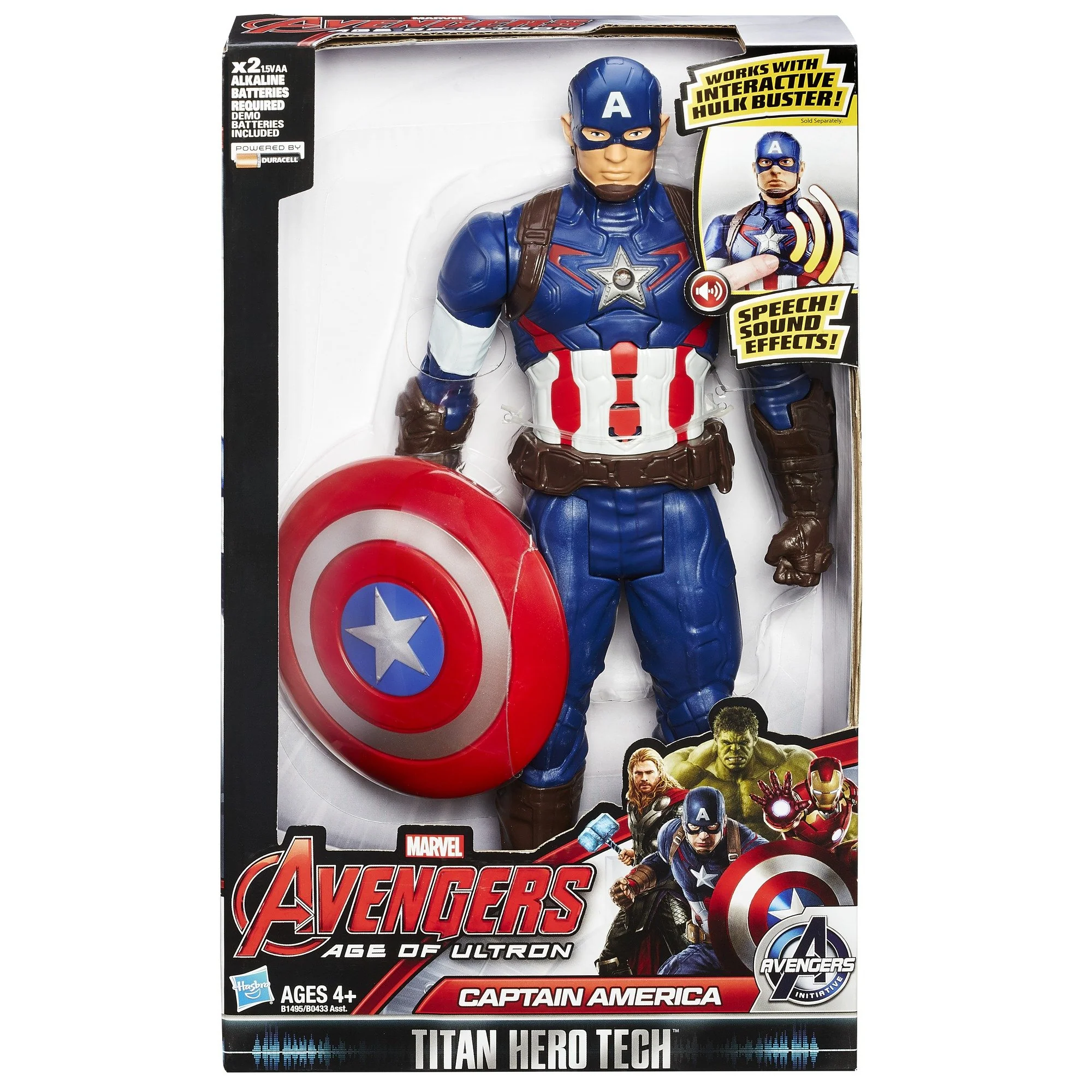 Hasbro Marvel Avengers Age of Ultron Titan Hero Tech Captain America 12 Inch Figure - Image 9