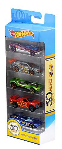 HOT WHEELS 50th Track Stars 5-pack, Car Styles May Vary - Image 8